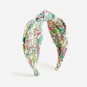 J. Crew x Liberty London Fuchsia Tangerine Floral Headband